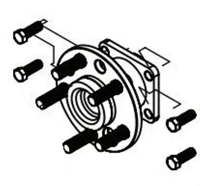 DEMCO 04369 Hub/Spindle 5-Bolt On 115