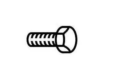 DEXTER AXLE 00711600 Screw Hex Cap 7/16-20 X 1.75 Black