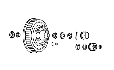 DEXTER AXLE 00840790 Drum And Hub Kit