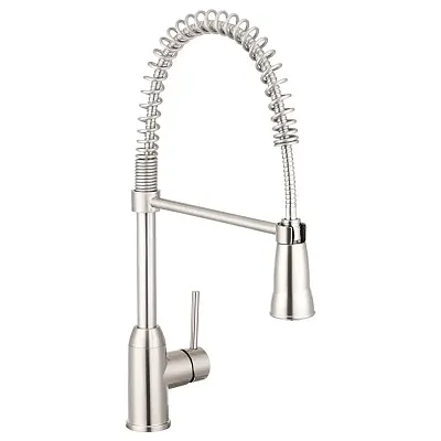 DURA FAUCET DFNMK504SN Spring Coil Pull-Down Rv Kitchen Fa