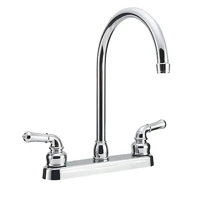 DURA FAUCET DFPK330HCC J-Spout Rv Kitchen Faucet Chrom Pol