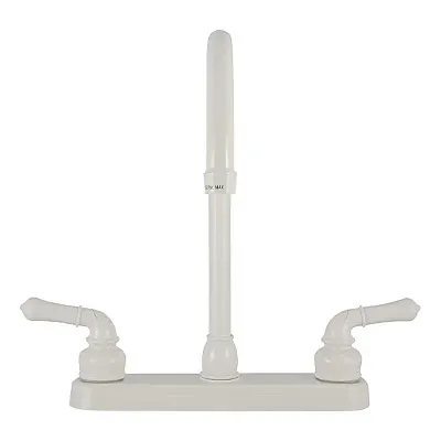 DURA FAUCET DFPK330HCW J-Spout Rv Kitchen Faucet White