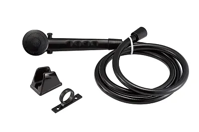 DURA FAUCET DFSA130BK Rv Shower Head & Hose - Black