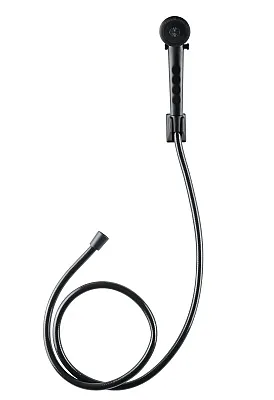 DURA FAUCET DFSA130MB Rv Shower Head & Hose - Matte Black