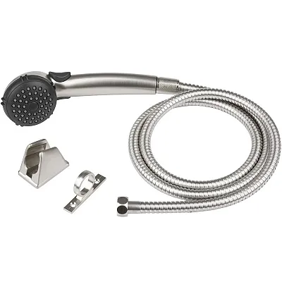 DURA FAUCET DFSA400KSN Sngl Shwr Wnd&Hose Nickel