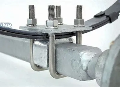 DEXTR MARINE 81185 Axle Tie Plate Kit For 2&#039; Square