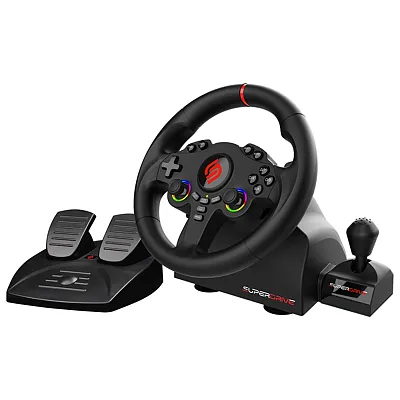 Subsonic Sa5720-3 Superdrive 220 Rs-X Racing Wheel With Gearshift, Pedal Set, Du