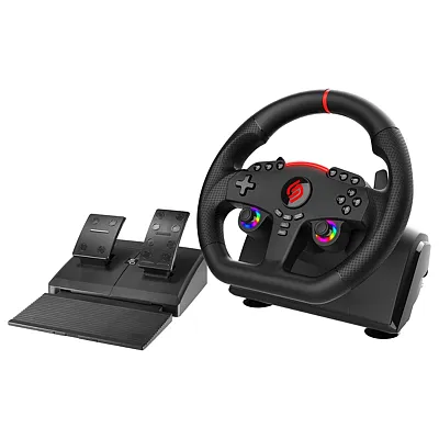 Subsonic Sa5721-1 Superdrive 270 Gt Racing Wheel With Pedal Set And Dual Led Sti