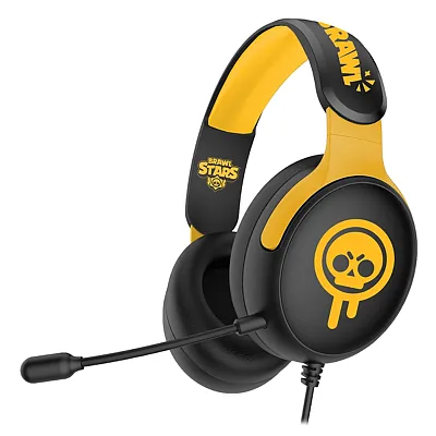 Subsonic Sa5733-Bs1 Brawl Stars Drippy Skull Wired Gaming Headset With Microphon