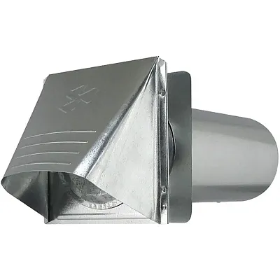 DEFLECTO GVH4 4" Galvanized Vent Hood
