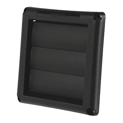 Deflecto Hs4Blk/48 Supurr-Vent Louvered Dryer Vent Hood (Black)