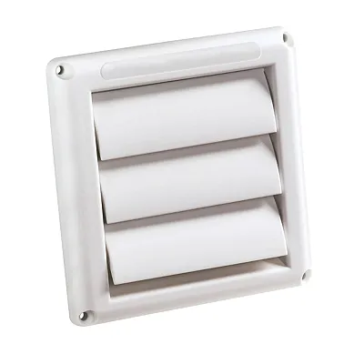 Deflecto Hs4W/18 Supurr-Vent Louvered Dryer Vent Hood (White)