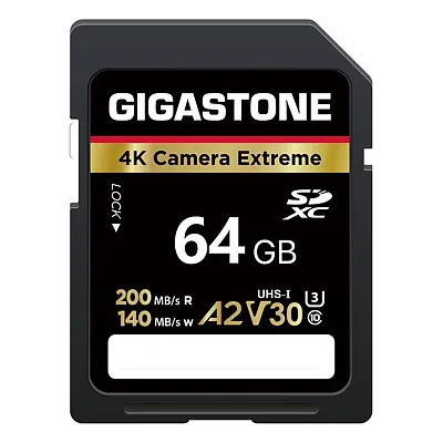 Gigastone Gs-Sdxc-A2V30-64Gb-R 4K Camera Extreme Sd Card (64 Gb)