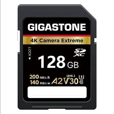 Gigastone Gs-Sdxc-A2V30-128Gb-R 4K Camera Extreme Sd Card (128 Gb)
