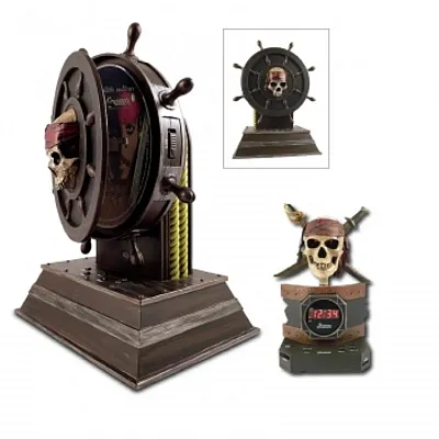 Disneys Pirates of the Carabbean DVD Player and Alarm Clock Bund