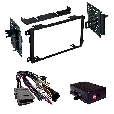 Crux Radio Replacement With Double Din Dash Kit For Gm Class Ii Vehicles 2002 - 