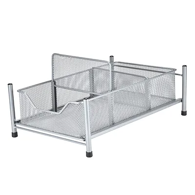 Pantrymate Fgm87124 Steel And Mesh 3-Section Slide-Out Cabinet Basket
