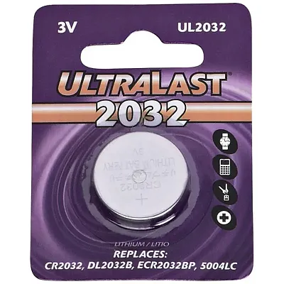 Ultralast Ul2032 Ul2032 Cr2032 Lithium Coin Cell Battery