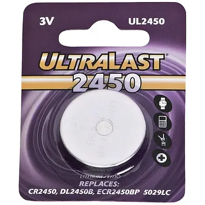 Ultralast Ul2450 Ul2450 Cr2450 Lithium Coin Cell Battery
