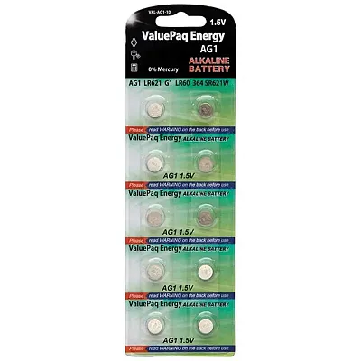 Dantona(R) Val-Ag1-10 Valuepak Energy Ag1 Silver Oxide Button Ce