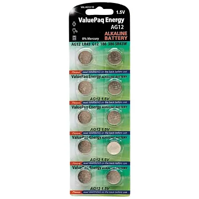 Dantona(R) Val-Ag12-10 Valuepak Energy Ag12 Silver Oxide Button 