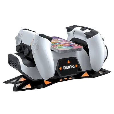 Bionik Bnk-9125 Power Stand Pro And Quickshot Pro Bundle For Playstation 5