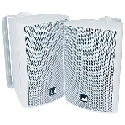 Dual Lu47Pw 4&quot; 3-Way Indoor/Outdoor Speakers (White)
