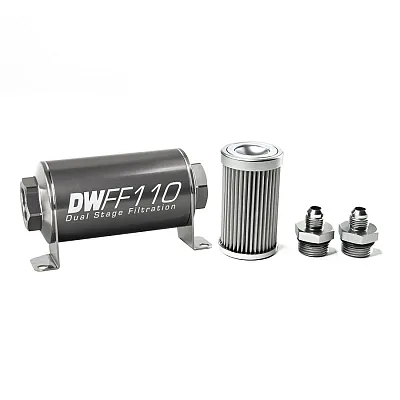 DEATSCHWERKS 03110010K6 -6An 10 Micron 110Mm In-Line Fuel