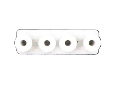 Dynacom 198A1M 1X4 Metal Mushroom Board White