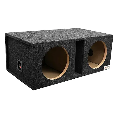 Atrend Pro-Series Dual 10??? Vented-Divided Subwoofer Enclosure ??? Charcoal Car