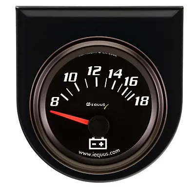 EQUUS E6268 Gauge Voltmeter 2&#039; 8-18V 90 Swe