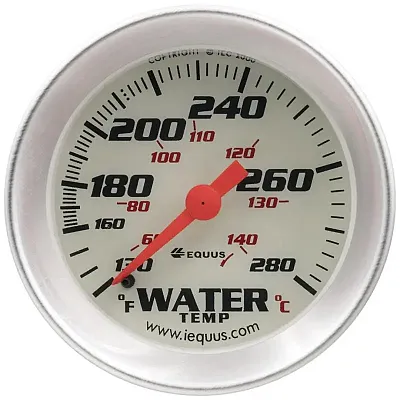 EQUUS E8242 Gauge Water Temperature 2&#039; 130-2