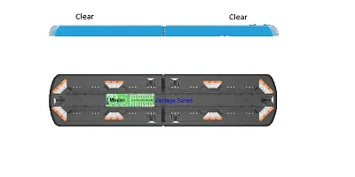 ECCO ELECT 1250115ES 48&#039; Led Lightbar - 8 Amber Modules