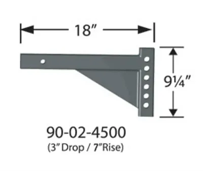 EQUALIZER 90024500 3&#039;Drop X 7&#039;Rise X 18&#039;Shnk