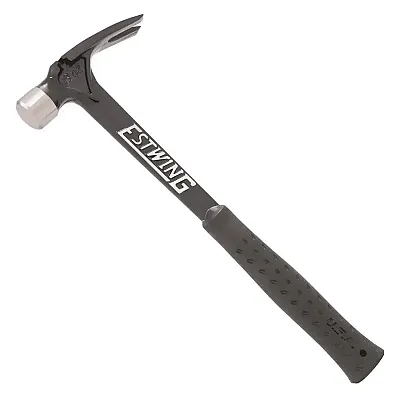 Estwing 19 Oz. Ultra Sleek Profile Milled Face Hammer ??? Black Shock Reduction 