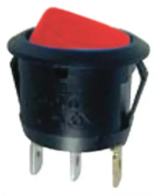 Switch Round Rocker W/Red Led 10 Pack