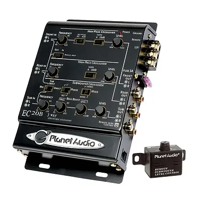 Planet 3-Way Electronic Crossover With Remote Woofer Level Contr
