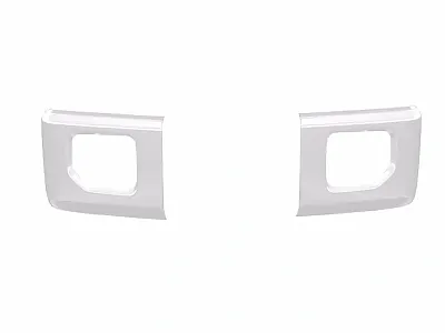 ECOOLOGICAL DF0210 Gloss White Bumper Overlay With Fog