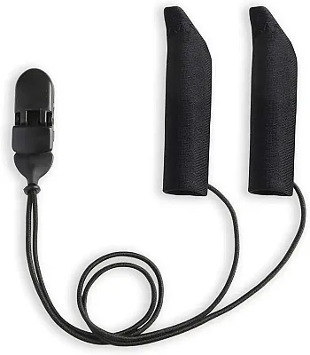 Ear Gear FM Corded (Binaural) | 2"-3" Hearing Aids | Black 55784
