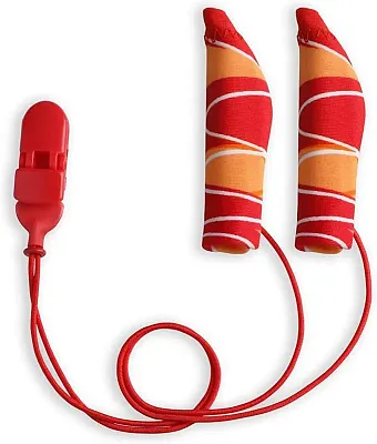 Ear Gear FM Corded (Binaural) | 2"-3" Hearing Aids | Orange-Red 55787