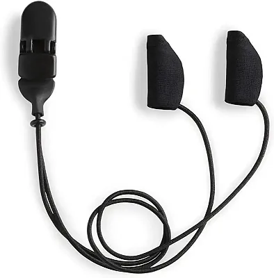 Ear Gear Micro Corded (Binaural) | Up to 1" Hearing Aids | Black 56344