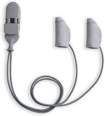 Ear Gear Micro Corded (Binaural) | Up to 1" Hearing Aids | Grey 56353