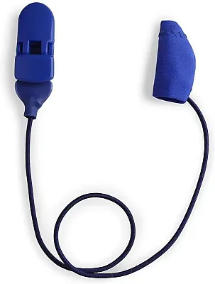 Ear Gear Micro Corded (Mono) | Up to 1" Hearing Aids | Blue 56329