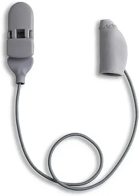Ear Gear Micro Corded (Mono) | Up to 1" Hearing Aids | Grey 56333