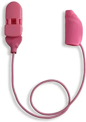 Ear Gear Micro Corded (Mono) | Up to 1" Hearing Aids | Pink 56331