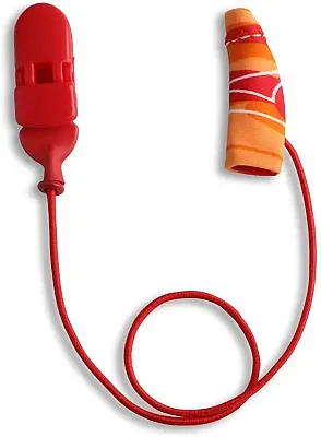 Ear Gear Mini Corded (Mono) | 1"-1.25" Hearing Aids | Orange-Red 56047