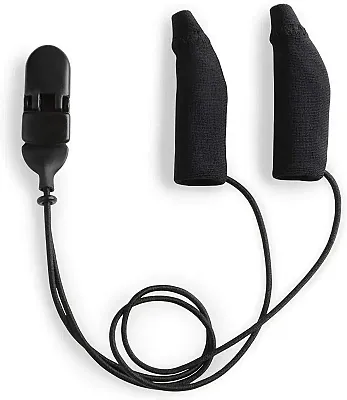Ear Gear Original Corded (Binaural) | 1.25"-2" Hearing Aids | Black 55724