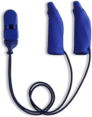 Ear Gear Original Corded (Binaural) | 1.25"-2" Hearing Aids | Blue 55729