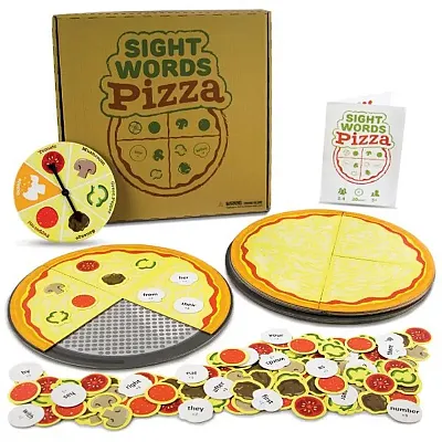 Sight Words Pizza Board Game | 120 Vocabulary Words Game EGAM-00