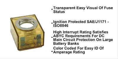 EGIS MOBILE 3603040 Mrbf Terminal Fuse - 40 A